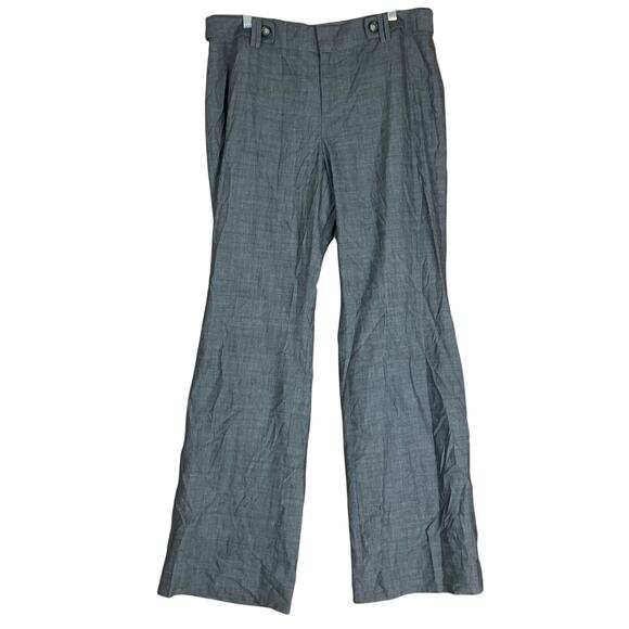 Banana Republic Womens Pants Gray Jackson Fit Wool Blend Lined Stretch 12 - Picture 1 of 12